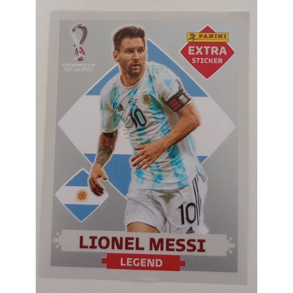 Figurinha Da Copa Do Quatar 2022 Legend Messi Silver (prata)