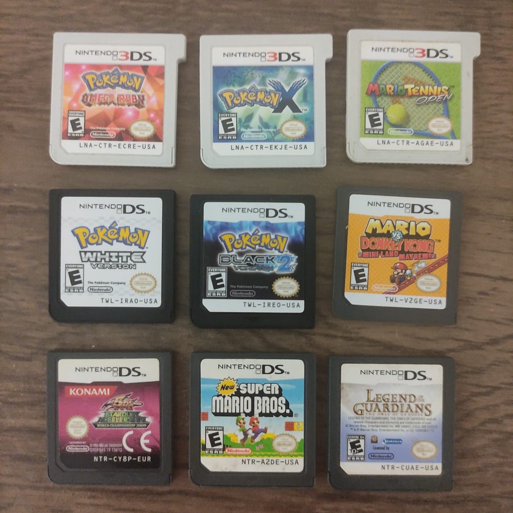 Jogos Nintendo DS, Pokémon, Inazuma Eleven, Yu Gi Oh, Zelda