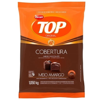 Cobertura Top Fracionada Meio Amargo Gotas 1,01kg Harald