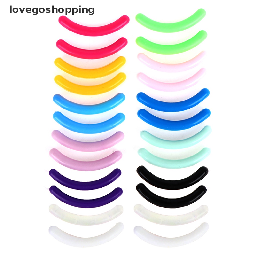 [lovego] 20pcs Substituição De Cílios Curvador De Pestanas De Borracha De Refil De Plástico Ferramenta De MY em Oferta na Shopee