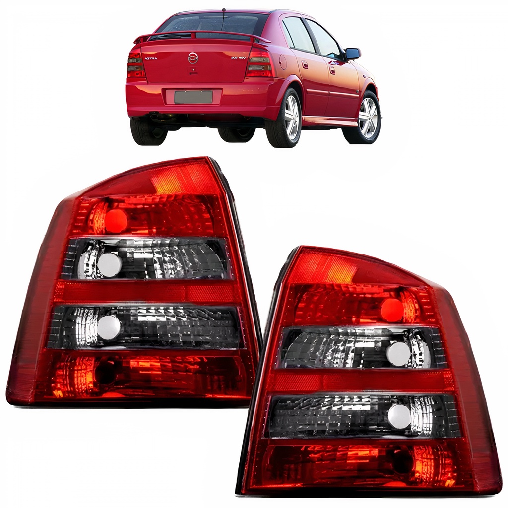 PAR Lanterna Traseira Astra Hatch 2003 2004 2005 até 2012 Fumê