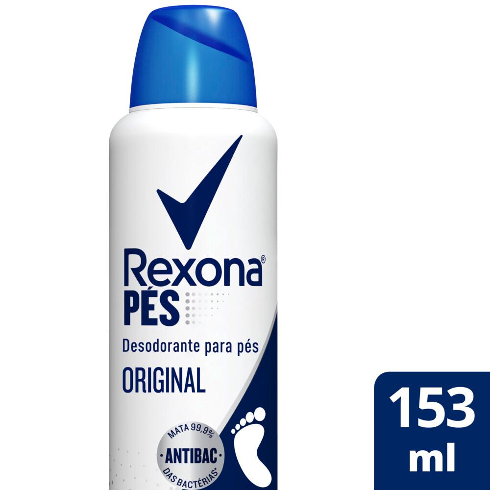 Desodorante para Pés Aerosol Rexona Original 48h 153ml em Oferta na Shopee