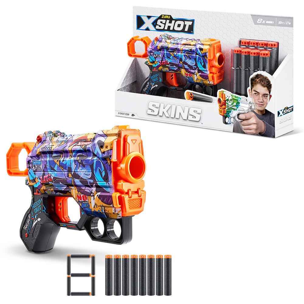 X-Shot - Skins - Menace - 8 Dardos - Spray Tag em Oferta na Shopee