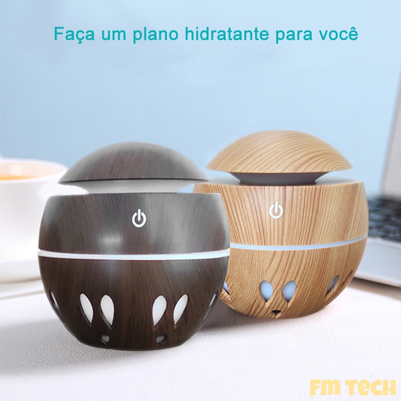 Mini umidificador umidificador umidificador de madeira ambiente