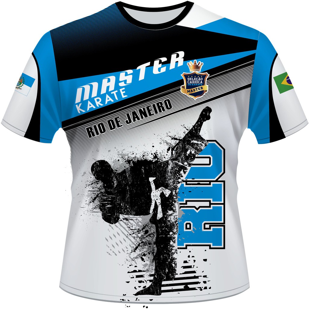 Camisa Karate Seleção Master Rio 2021 628-1 Personalizado