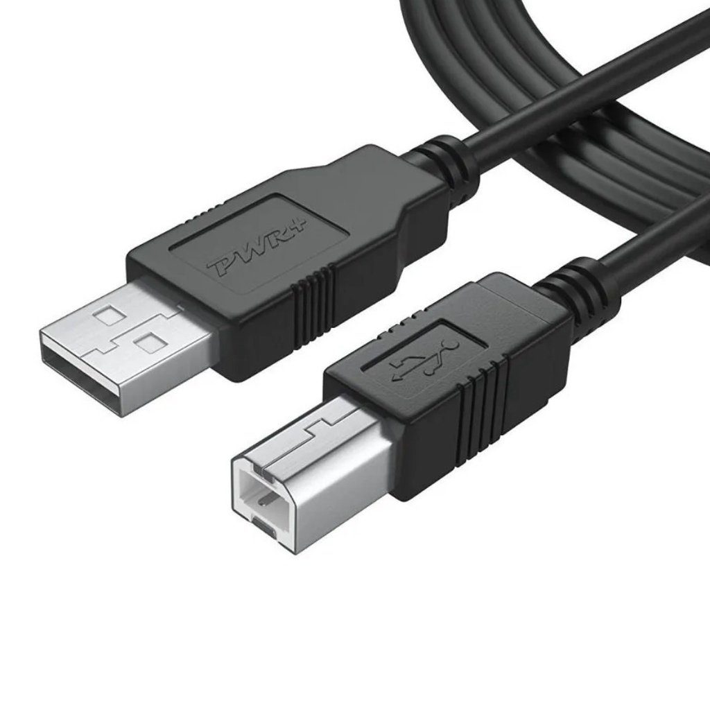 Cabo Usb 1,5m Universal Para Impressoras scanners e multifuncionais HP/Epson/Canon/Samsung/Xerox/Brother