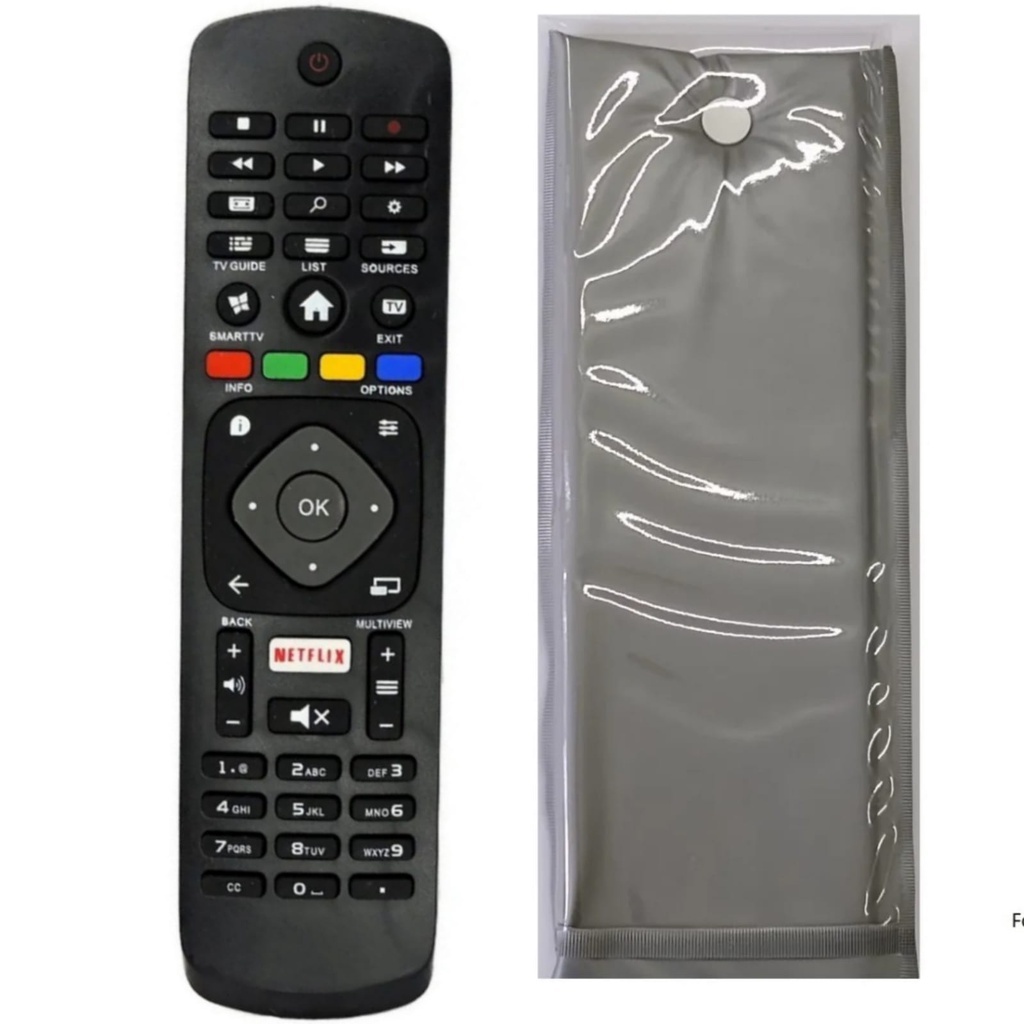 controle Remoto philips Smart TV LED 4k c/ Netflix - 8049 (Compatível com a Marca Philips)  55PUG6102