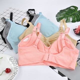 1-2 peças Sutiã De Amamentação Anti-Flacidez Para Mulheres Grávidas, Sem Aro De Aço Com Botão Frontal / Sutiã Para em Oferta na Shopee
