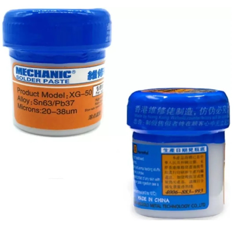 Solda em pasta bga smd mechanic xg-50 retrabalho reballing 42g