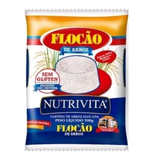 Flocão de arroz NUTRIVITA/500 gramas/SEM GLÚTEM!