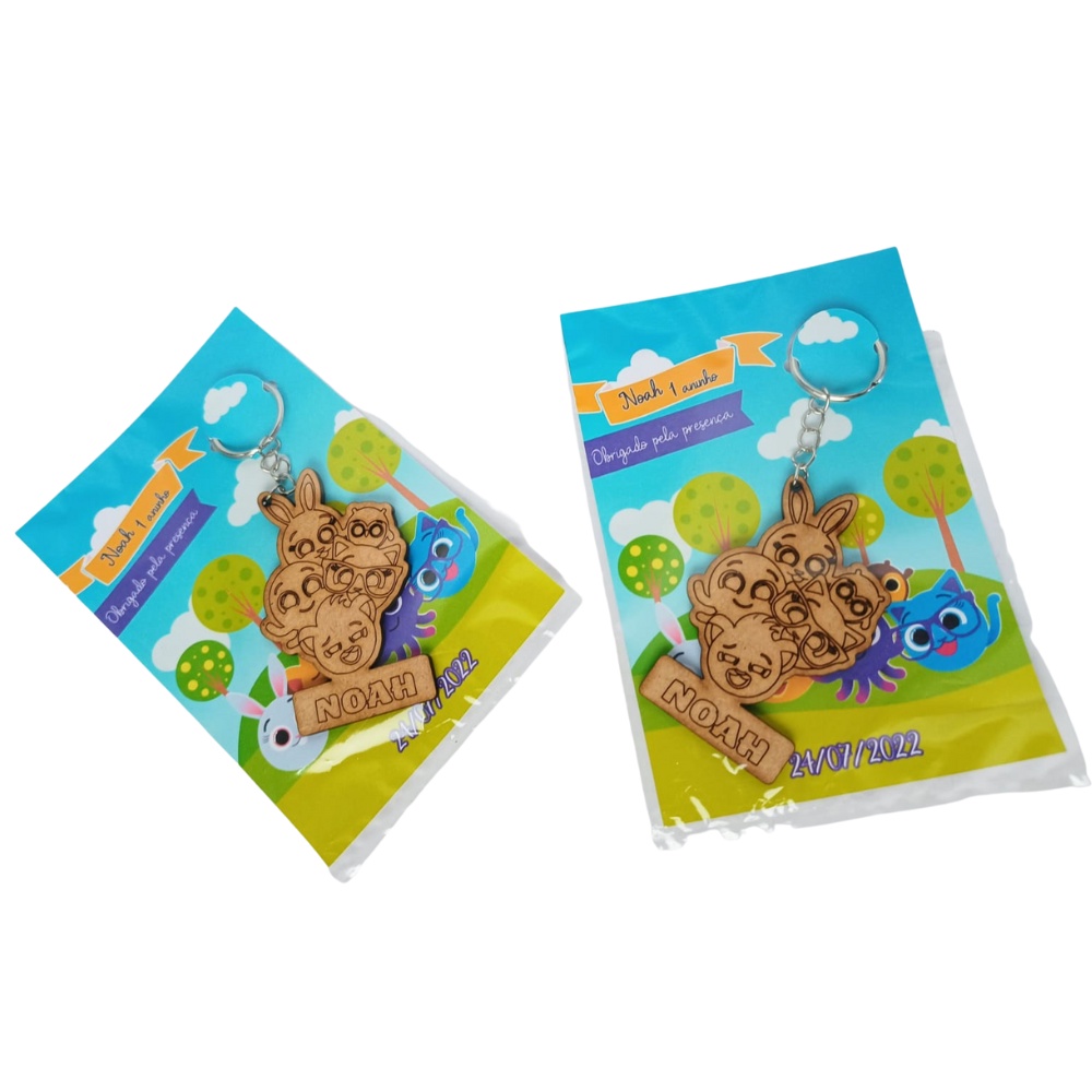 Chaveiro personalizado infantil bolo fofos