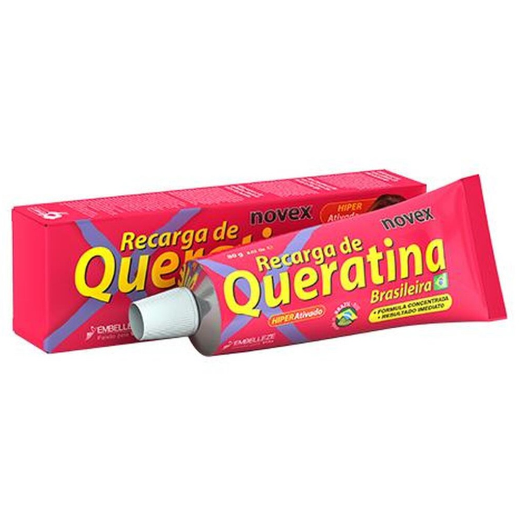 Recarga De Queratina Brasileira Novex 80g Embelleze em Oferta na Shopee