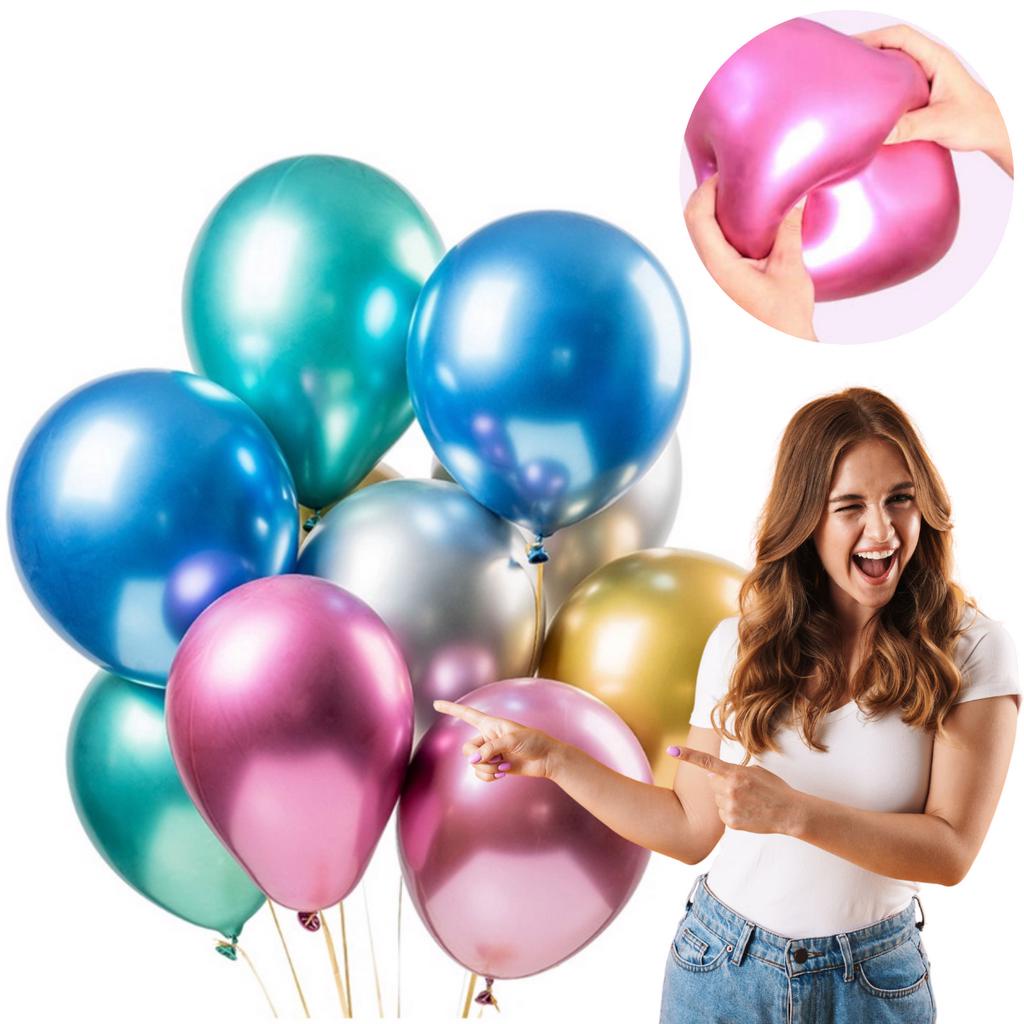 Bexiga Happy Day 9 Polegadas Redonda Metalizado c/ 25 Unidades