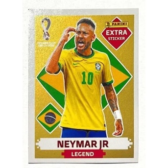Figurinha Do Neymar Junior Rara Legend Gold Copa 2022 | Shopee Brasil