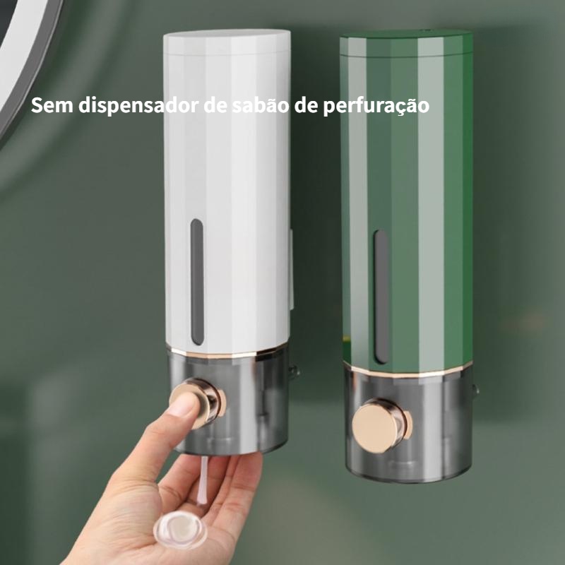 Sabonete Dispensador De 400ML Para Banheiro Loção De Lavagem De Parede Mãos Shampoo Desconto