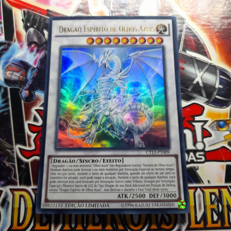 Dragão Espírito De Olhos Azuis - Ultra Raro Foil - Original - Yu-gi-oh / Yugioh