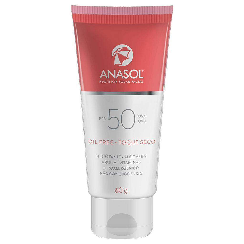 Anasol Protetor Solar Facial FPS 50 Dahuer Oil Free  - 60 g em Oferta na Shopee