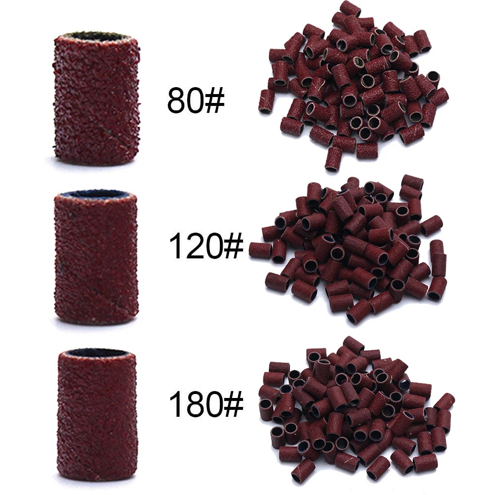 100 Lixas Refil para Motor Elétrico Manicure Pedicure Salão Manutenção de Unhas de Gel Acrigel Porcelana em Oferta na Shopee