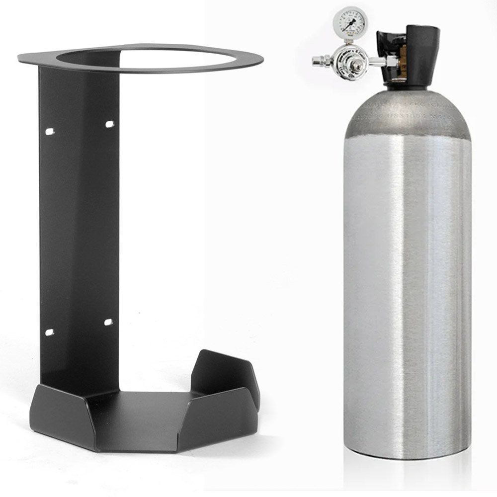 Suporte de Cilindro de CO2 Chopeira kegerator Diâmetro 16 cm