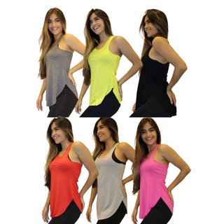 KIT 3 Regatas Tapa BumBum Fitness 10826