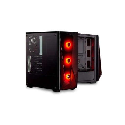 Gabinete Gamer Corsair Carbide Series Spec Delta Rgb Mid Tower 3 Fans Vidro Temperado Preto 