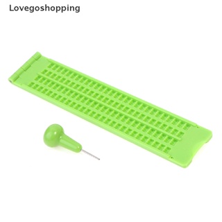 Lovegoshopping Plastic Braille Wrig Slate School Portátil Prática Com Stylus ping em Oferta na Shopee