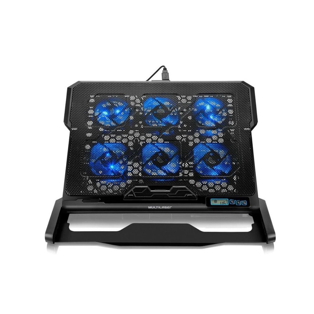 Base/Cooler Para Notebook Multilaser AC282 Hexa Com 6 Coolers Até 17 ...