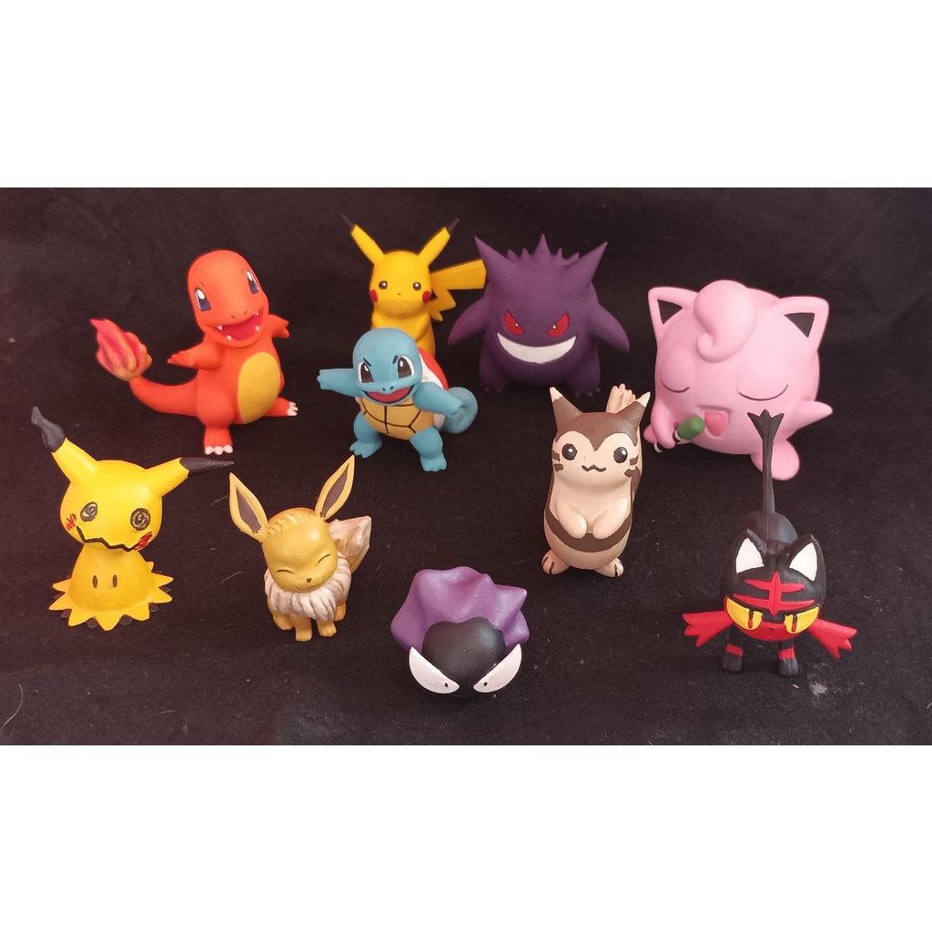 PELUCHE POKEMON CHARMANDER BULBASAUR SQUIRTLE PIKACHU FLAREON DRAGONITE  GENGAR