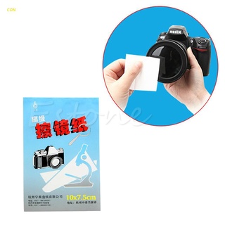 CON 1pc 50 Sheets Soft Camera Lens Optics Tissue Cleaning Clean Paper Wipes Booklet