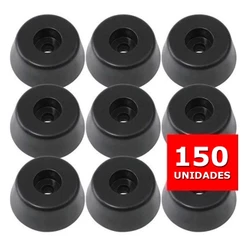 Kit 150 Pé De Borracha Pvc Grande P Caixa De Som