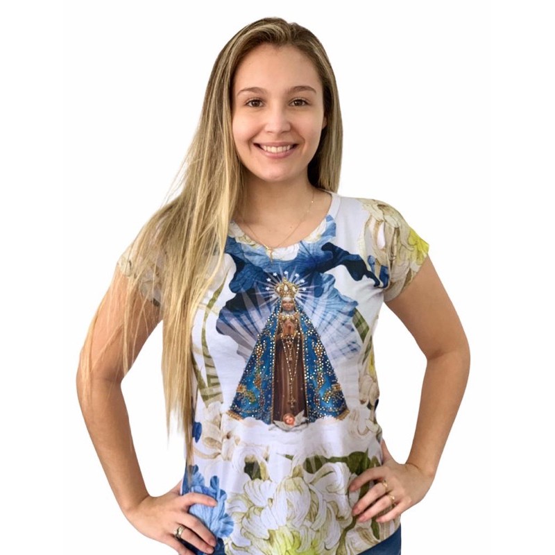 Camiseta / blusa / Bata devota de nossa senhora de Aparecida