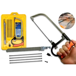 Kit Arco De Serra Mini Serrote Para Vários Materiais Artesanato 7 Peças Drywall Hobby Profissional