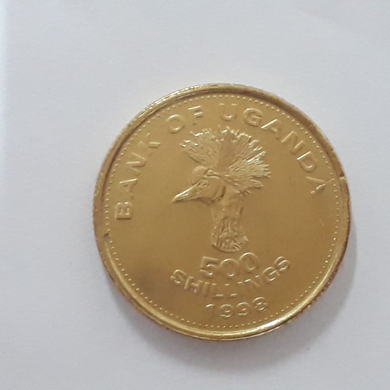 Uganda moeda 500 shillings 1998 (23,5mm) km#69