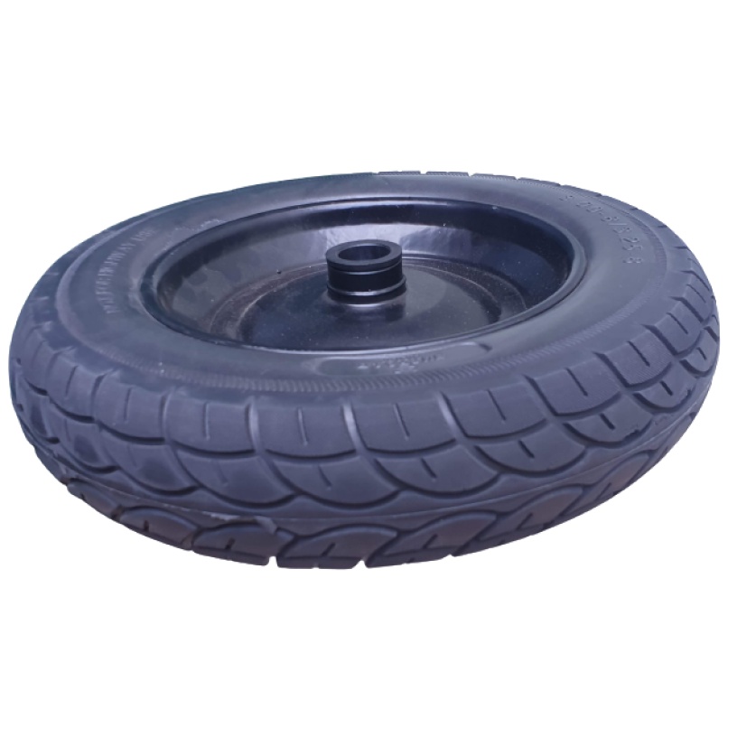 Pneu Maciço Completo PU Carrinho Mão Construção Carriola Completo 3.25-8 Uso Sem Câmara
