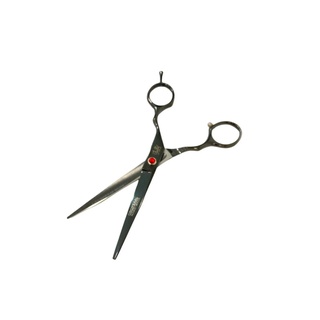 Tesoura Fio Laser 6.0 Profissional Cabeleireiro marca Obopekal cortar cabelo barbeiro cor preto