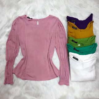Promoção Blusinha Manga Longa Com Lastex Lançamento