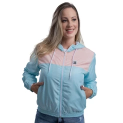 Jaqueta Corta Vento Feminina Aerre De Inverno Com Forro Estilosa Lisa Com Bolso e Capuz Adulto