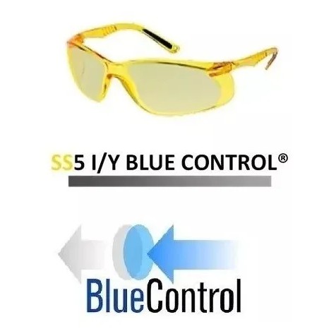 OCULOS BLUE CONTROL SS5 Y SUPERSAFETY ANTI LUZ AZUL IDEAL PARA USAR CELULAR, NOTEBOOK, PC, TV