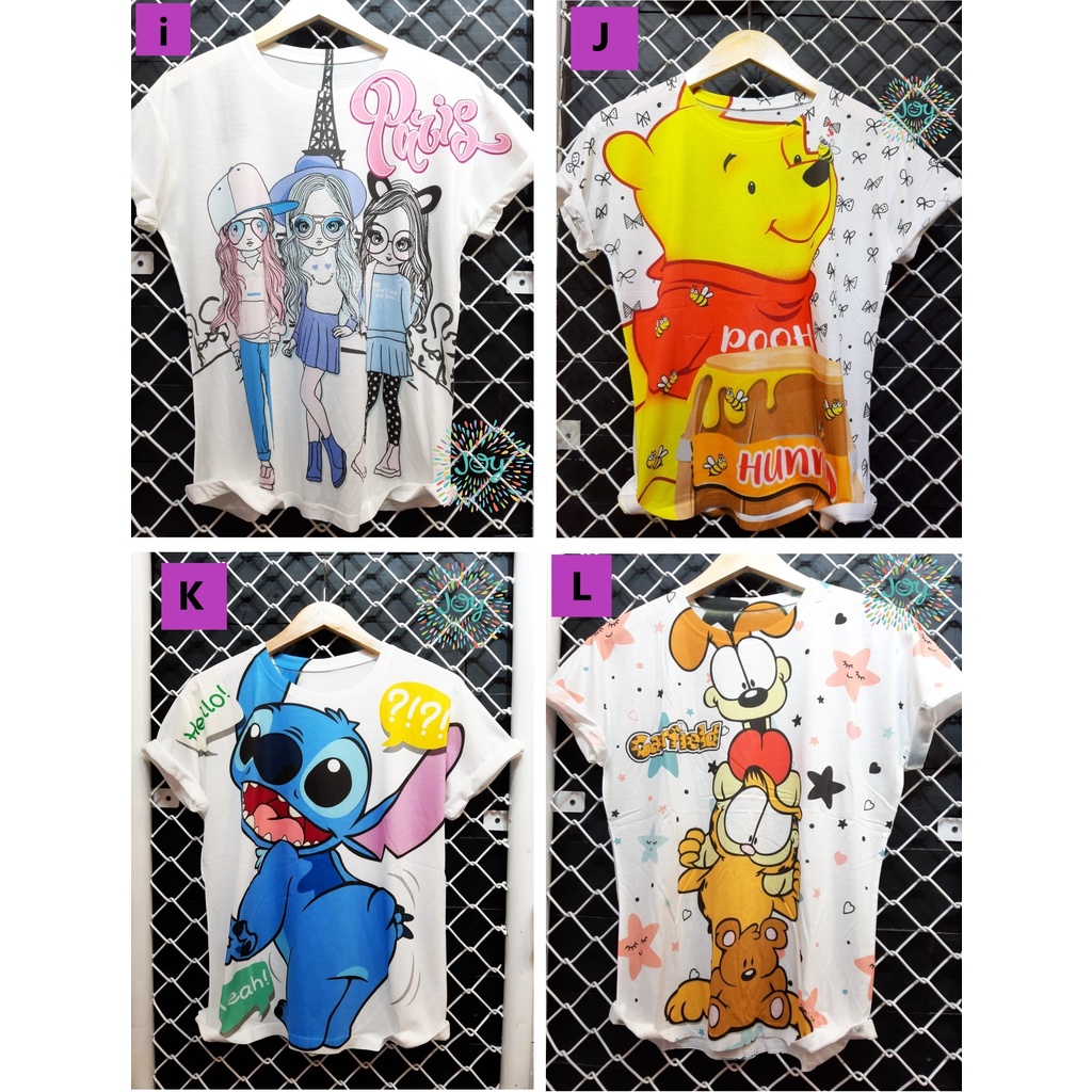 Camiseta Feminina Grande KATUN Jumbo Disney Donald Mikey Girl Owl Material De Algodão Importado Parte 4