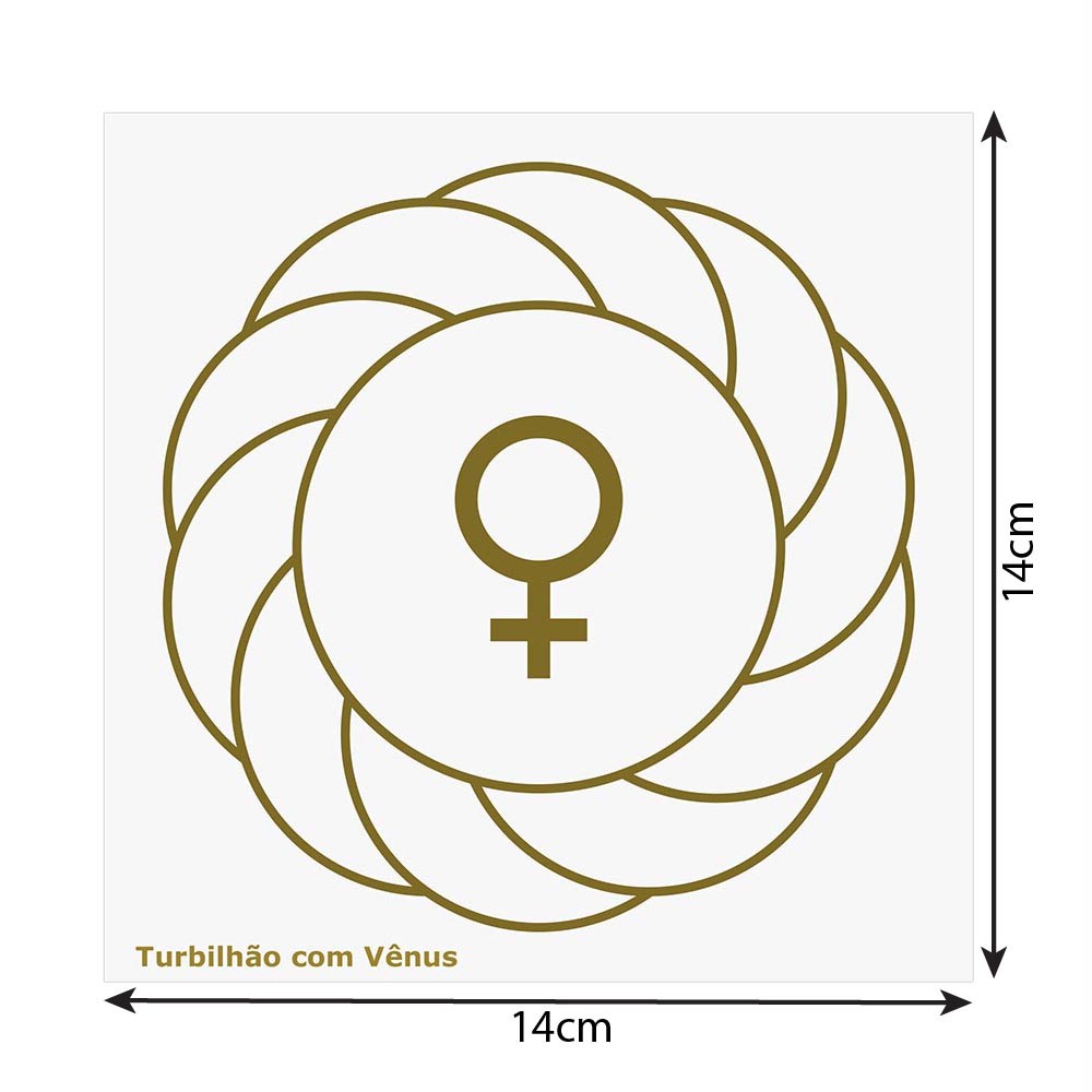 Placa Radiônica Turbilhão com Vênus Gráfico Feng Shui — imagem 2 de 2
