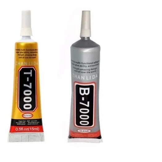 Cola P/ Colar Celular B7000 T7000 Transparente Ou Preta 15ml