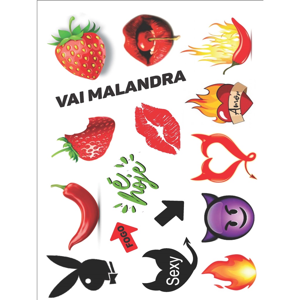 TATUAGEM TATOO TEMPORÁRIA DEPILAÇÃO CARNAVAL (selecionar variação)