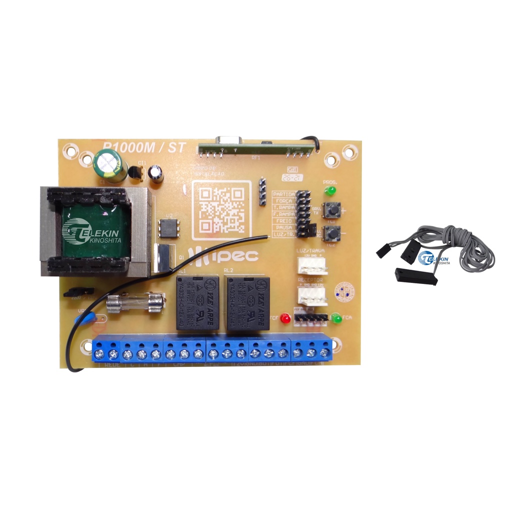 Placa para Motor de Portão P1000m + Sensor fim de curso Basculante Ipec Rossi RCG Garen Omega sat