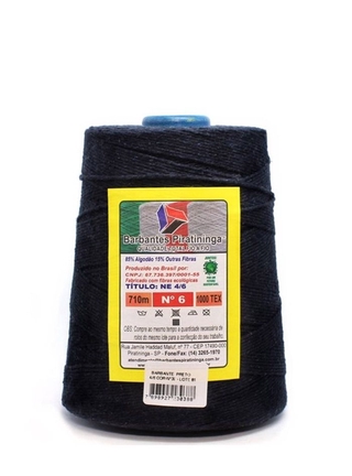 Barbante Piratininga 700g Número 6 Cor Preto