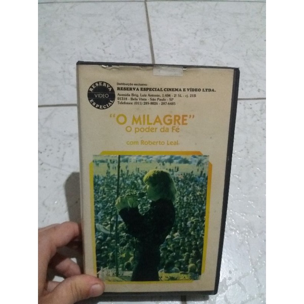 Vhs O Milagre O Poder Da Fé ( Nacional ) Roberto Leal