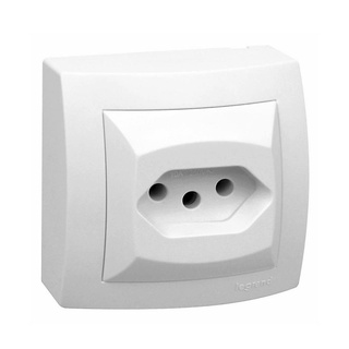 Conjunto 1 Tomada 2P+T 10A 250V Sistema X Branco Pial