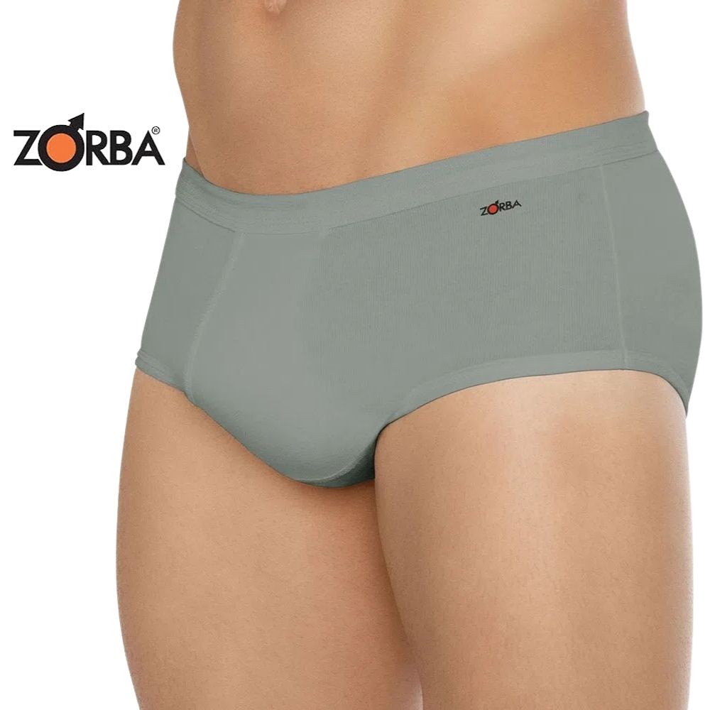 2 Cueca Zorba Masculina Adult 100% Algodao Abertura Intima