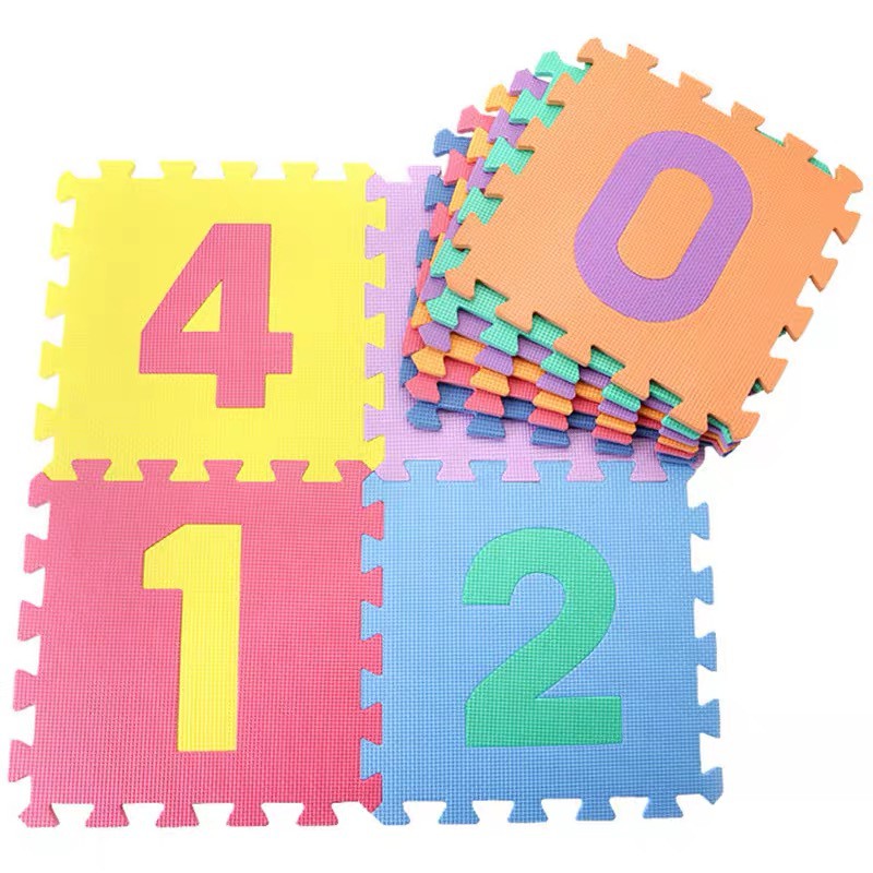 Tapete De Atividades Educativo Infantil 10 Pecas 29x29x0.7cm