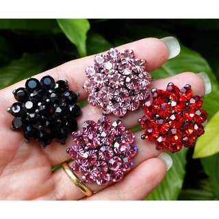 Brincos Femininos Moda Tendência Strass Brilho - Novas cores!