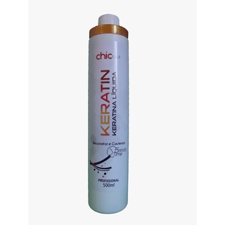 Cauterização Queratina líquida cabelos extremamente danificados e emborrachados Chichair 500ml